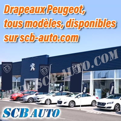 Drapeaux Peugeot par scb auto